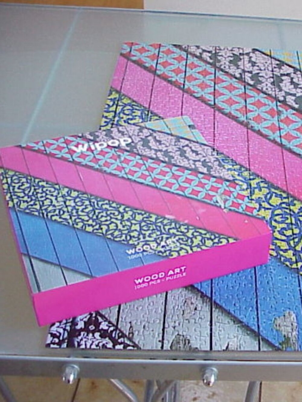 Wipop, wood art Jigsaw puzzle, 1000 pieces Jan Tyson artist no missing pieces